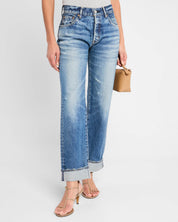 Moussy Vintage Aquebogue Straight Cuffed Jean