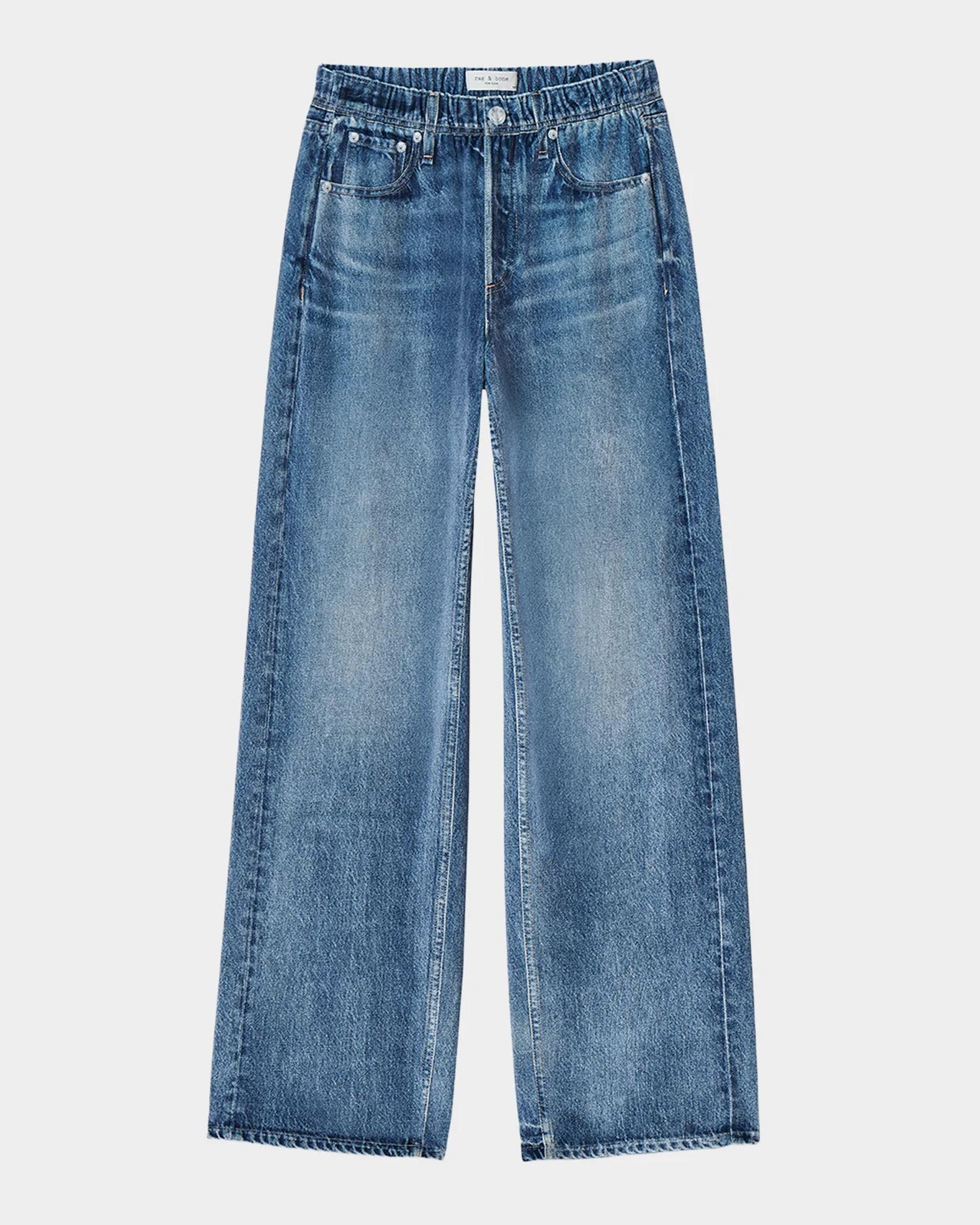 Rag & Bone Miramar Velvet Wide Leg Pull On Pant