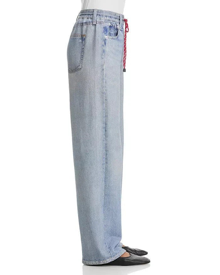 Rag & Bone Miramar Terry Drawcord Wide Leg in Brighton
