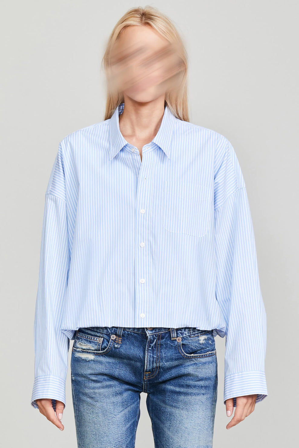 R13 Gathered Hem Shirt