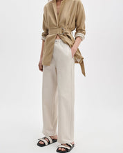 Rag & Bone Miramar Ankle Wide Pull On in Ecru