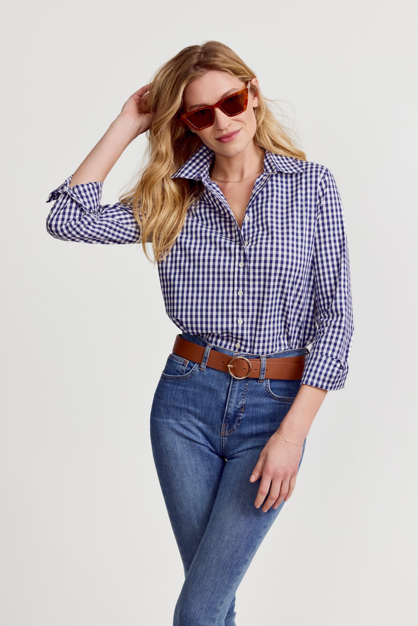 The Shirt The Icon Shirt - Navy Wide Check