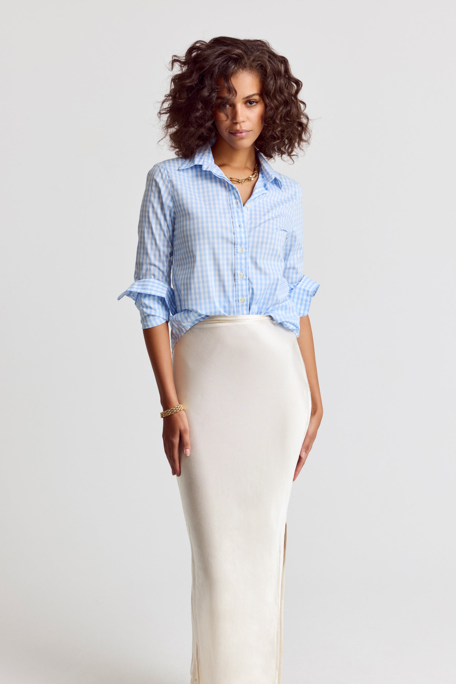 The Shirt The Icon Shirt - Sky Blue Check