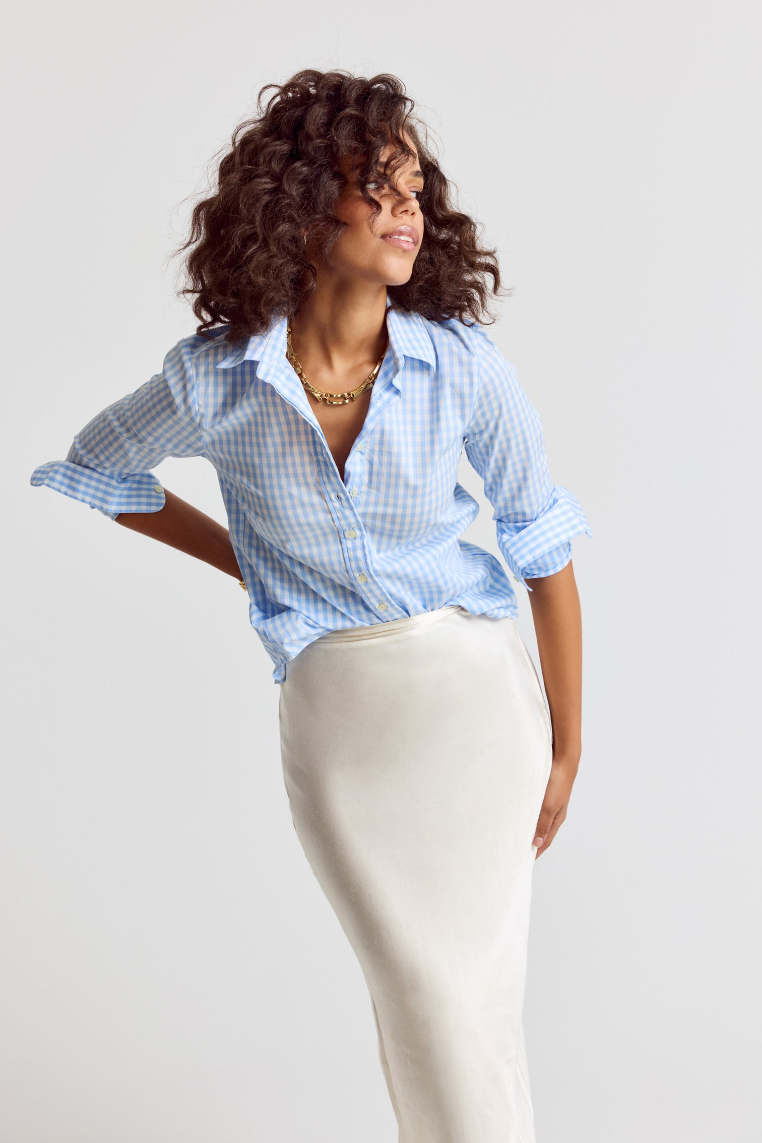 The Shirt The Icon Shirt - Sky Blue Check