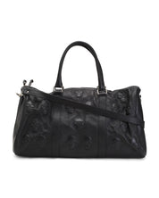 Leather Multi Skulls Weekender Duffle Bag