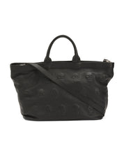 Italian Leather Multi Skull Tote bag