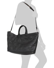 Italian Leather Multi Skull Tote bag