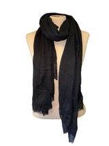 Gauze Wrap/Scarf - Black