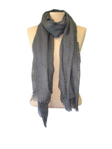 Gauze Wrap/Scarf - Charcoal