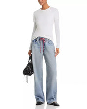 Rag & Bone Miramar Terry Drawcord Wide Leg in Brighton
