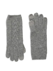 Cashmere Cable-Knit Tech Gloves