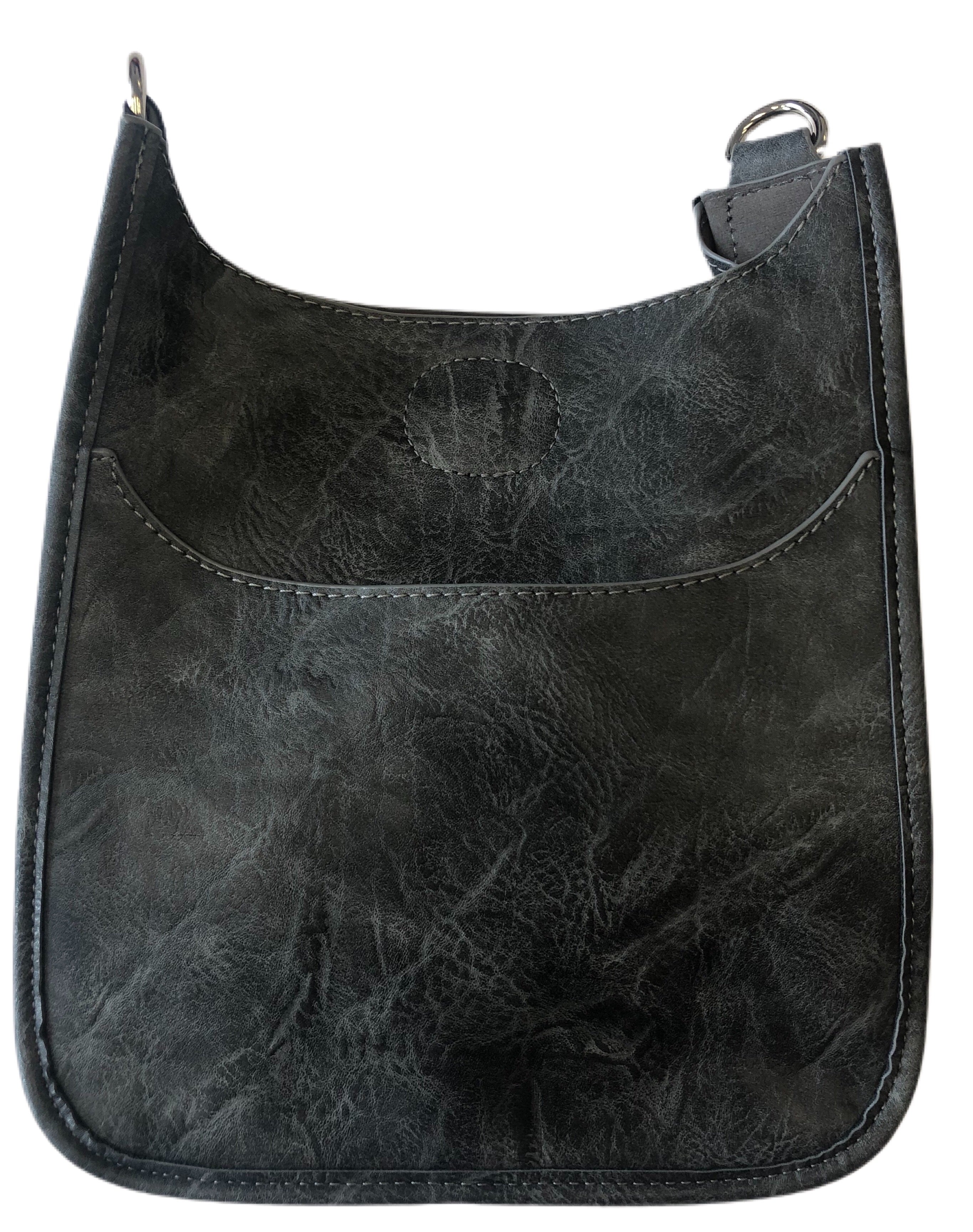 Grey Mini Messenger Handbag (STRAP SOLD SEPARATELY)