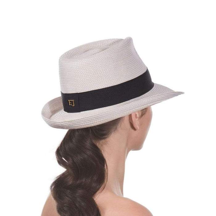 Eric Javitz Squishee Classic Hat in Cream/Black