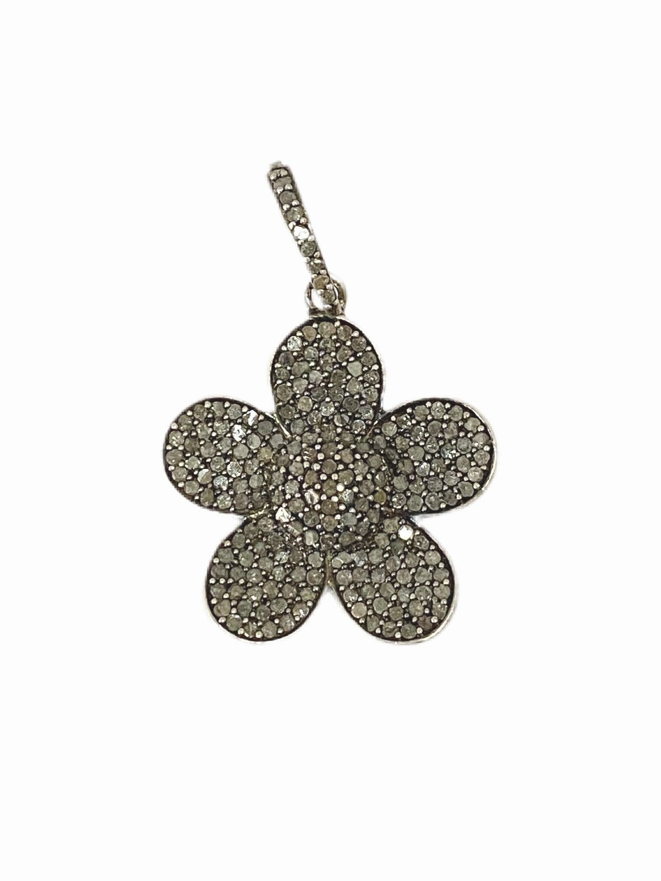 S.Row Designs Pave Diamond Flower pendant