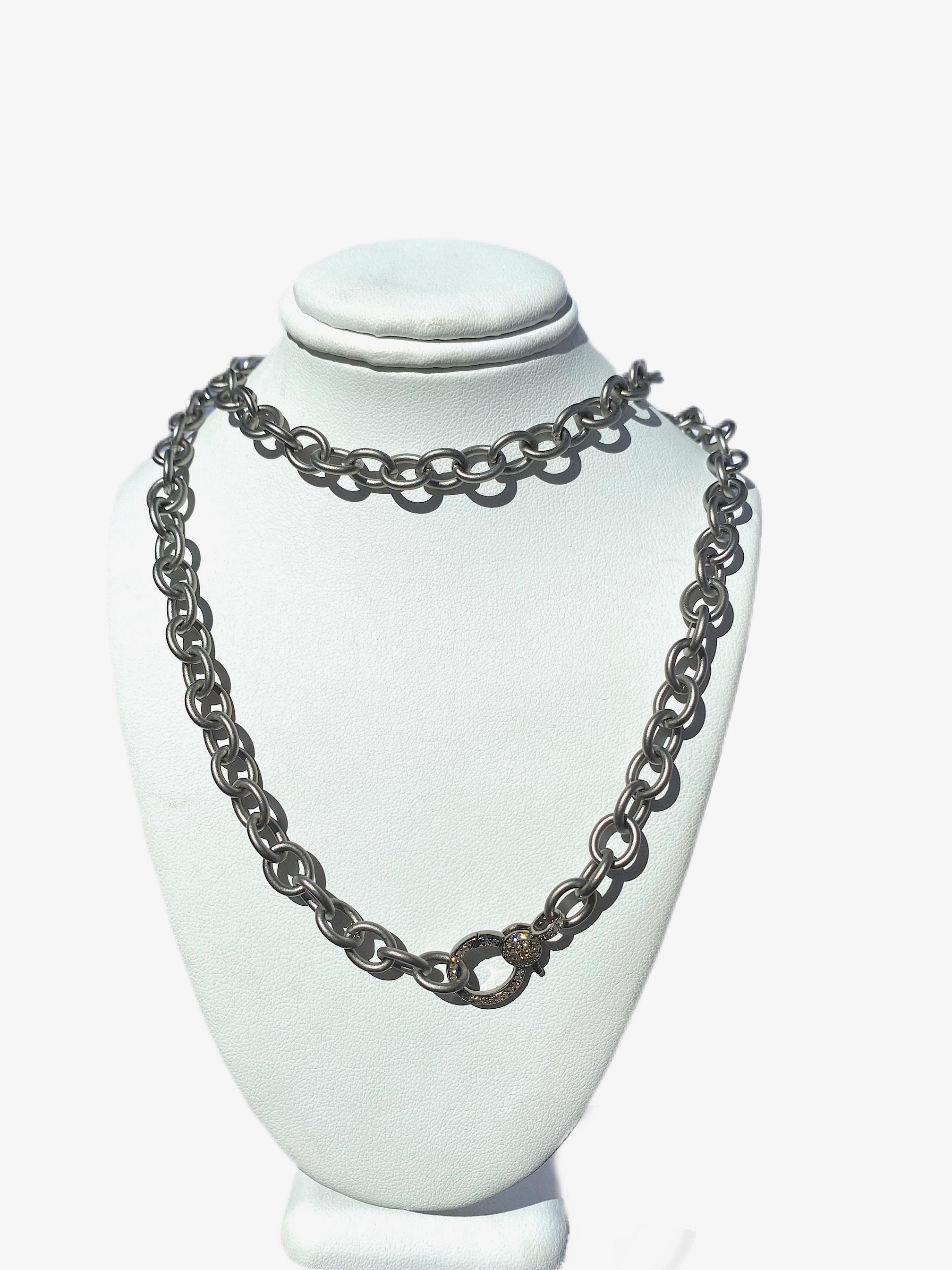 S.Row Designs 33” Sterling Silver Link Necklace