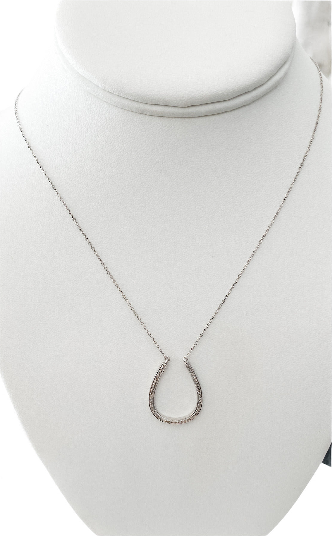 S.Row Designs Silver Pave Diamond Necklace