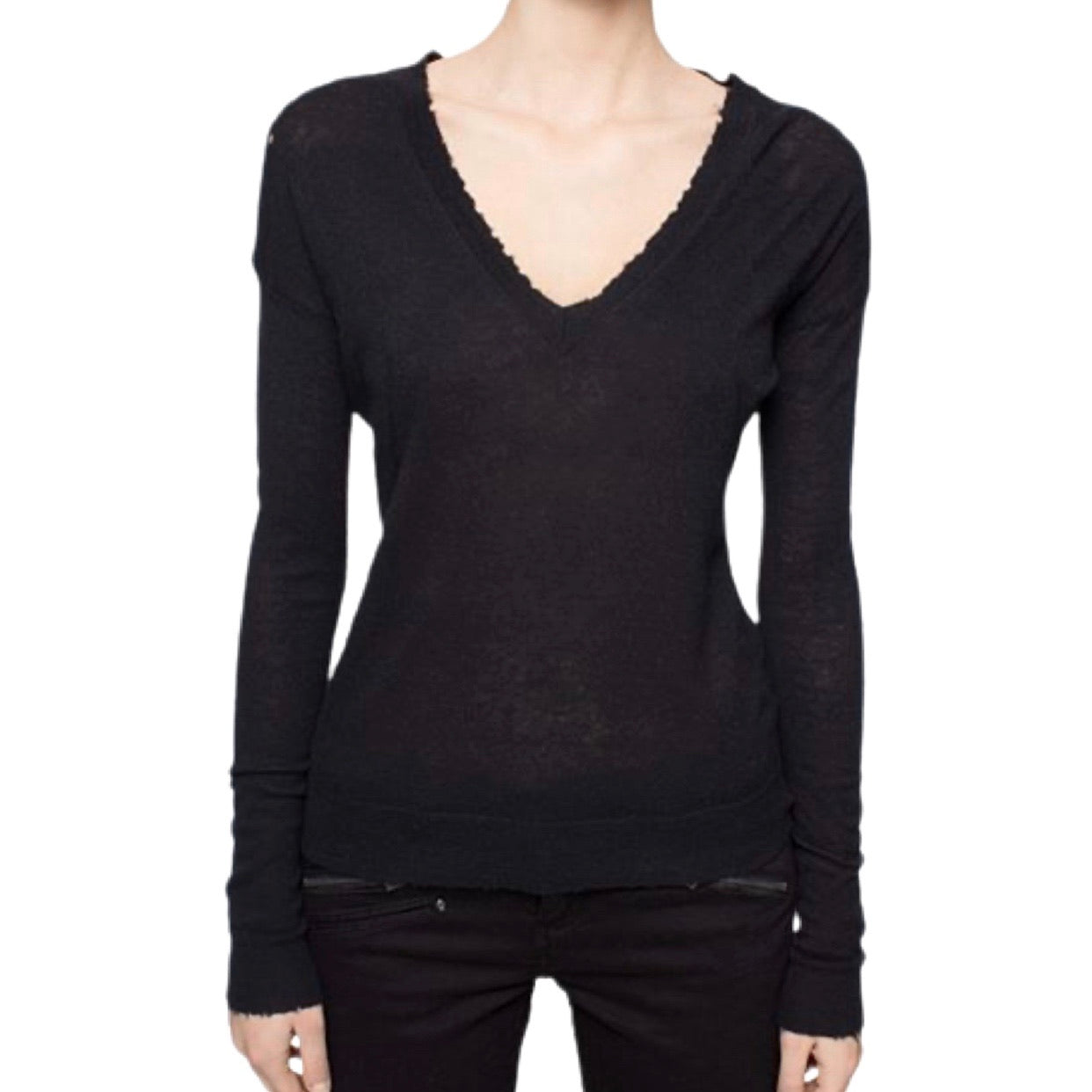 Zadig & Voltaire Happy M Wings V-Neck Sweater
