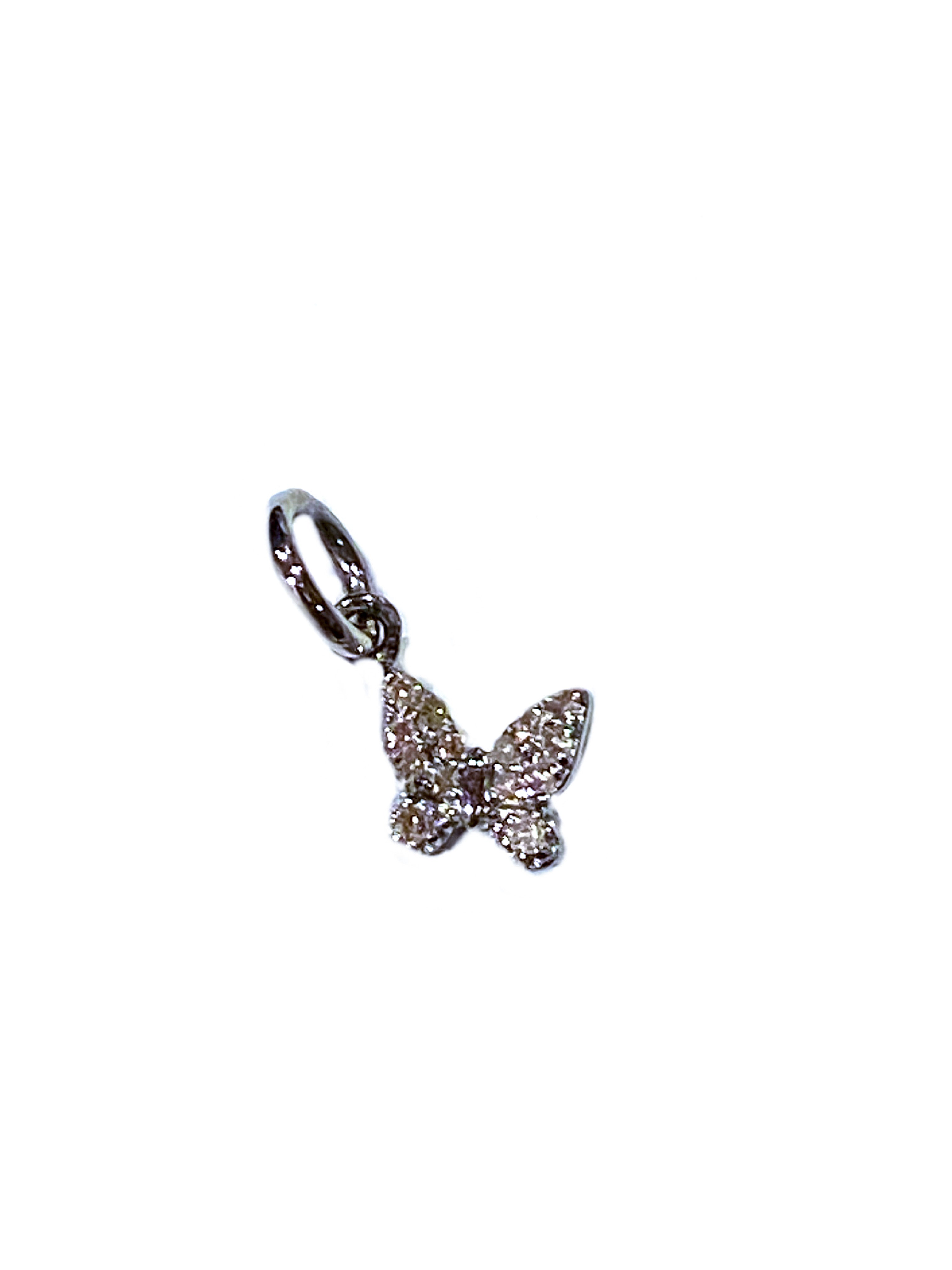 S.Row Designs Small Diamond Butterfly Pendant