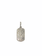 S.Row Designs Diamond Small Dog Tag Pendant