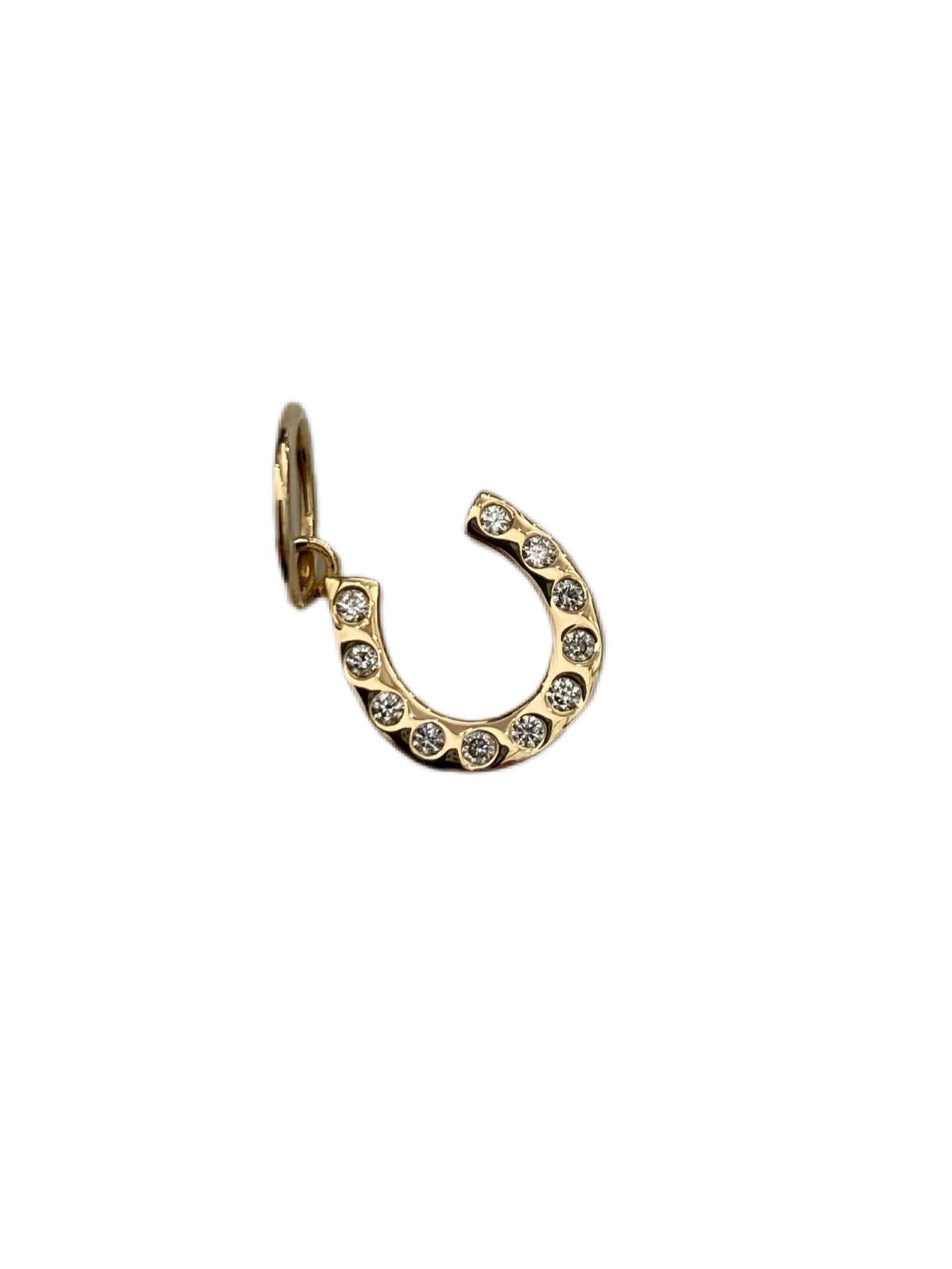 S.Row Designs Diamond horseshoe pendant