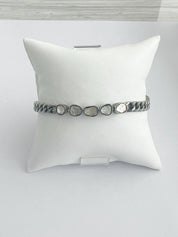 S.Row Designs Slice Diamond/Chain link bracelet