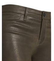J Brand Mid Rise Skinny Leather Pant
