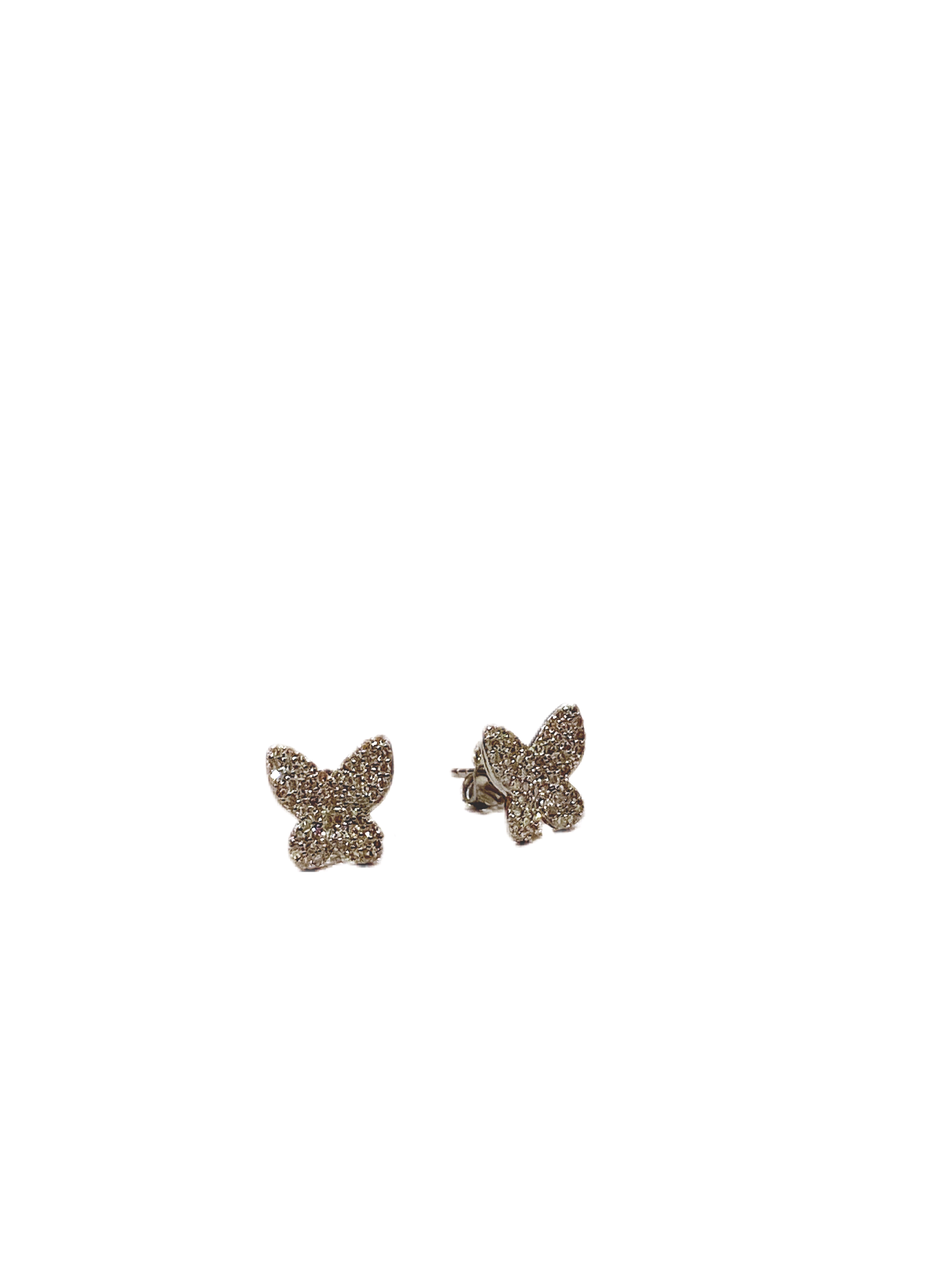 S.Row Designs Large Diamond Butterfly Earrings