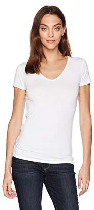Majestic Soft Touch SS Flat Edge V-Neck Tee